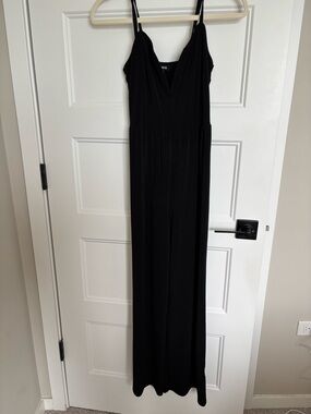 Black V-Neck Jumpsuit